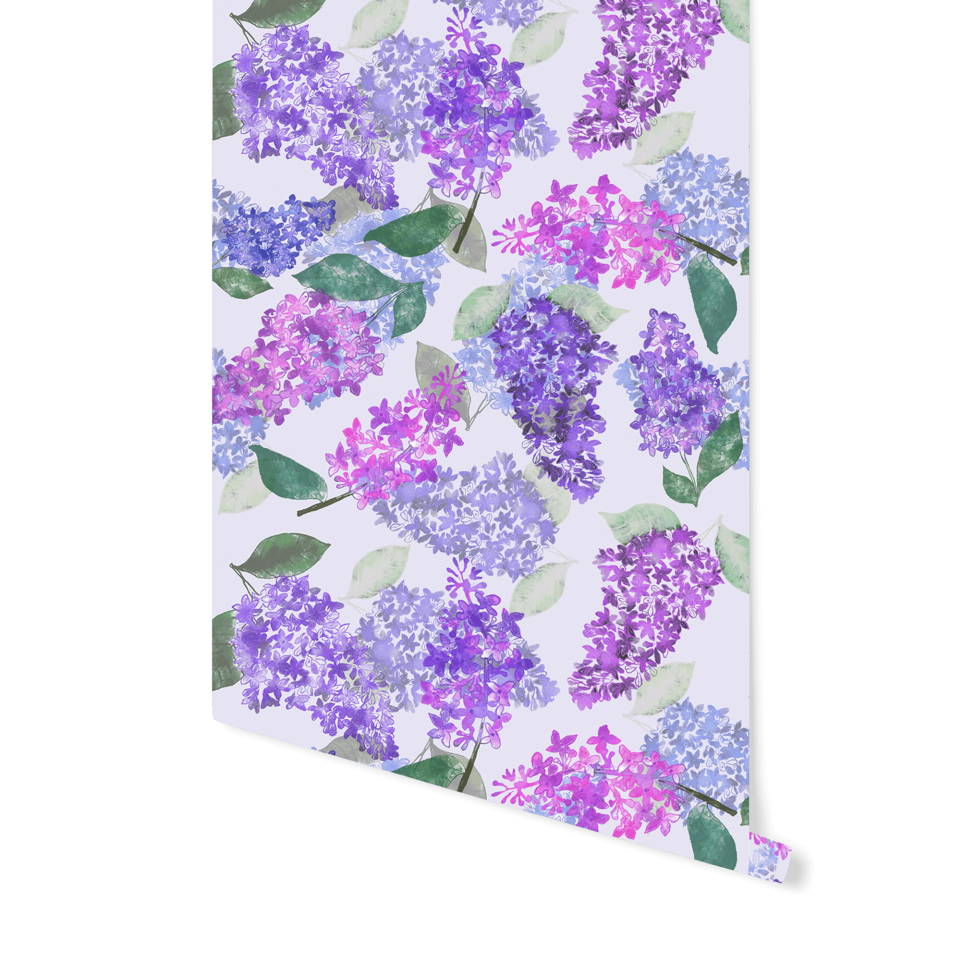Lilac Garden in Light Purple eco wallpaper