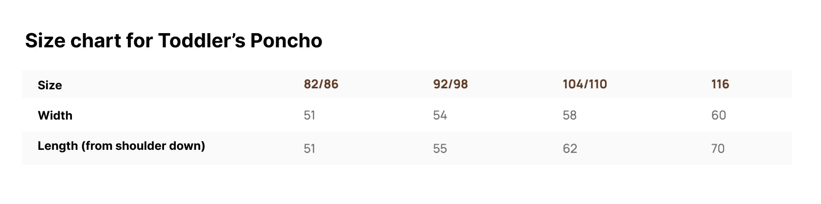 Long-Sleeve Poncho PANDA - For KIDS (Size 122-150)