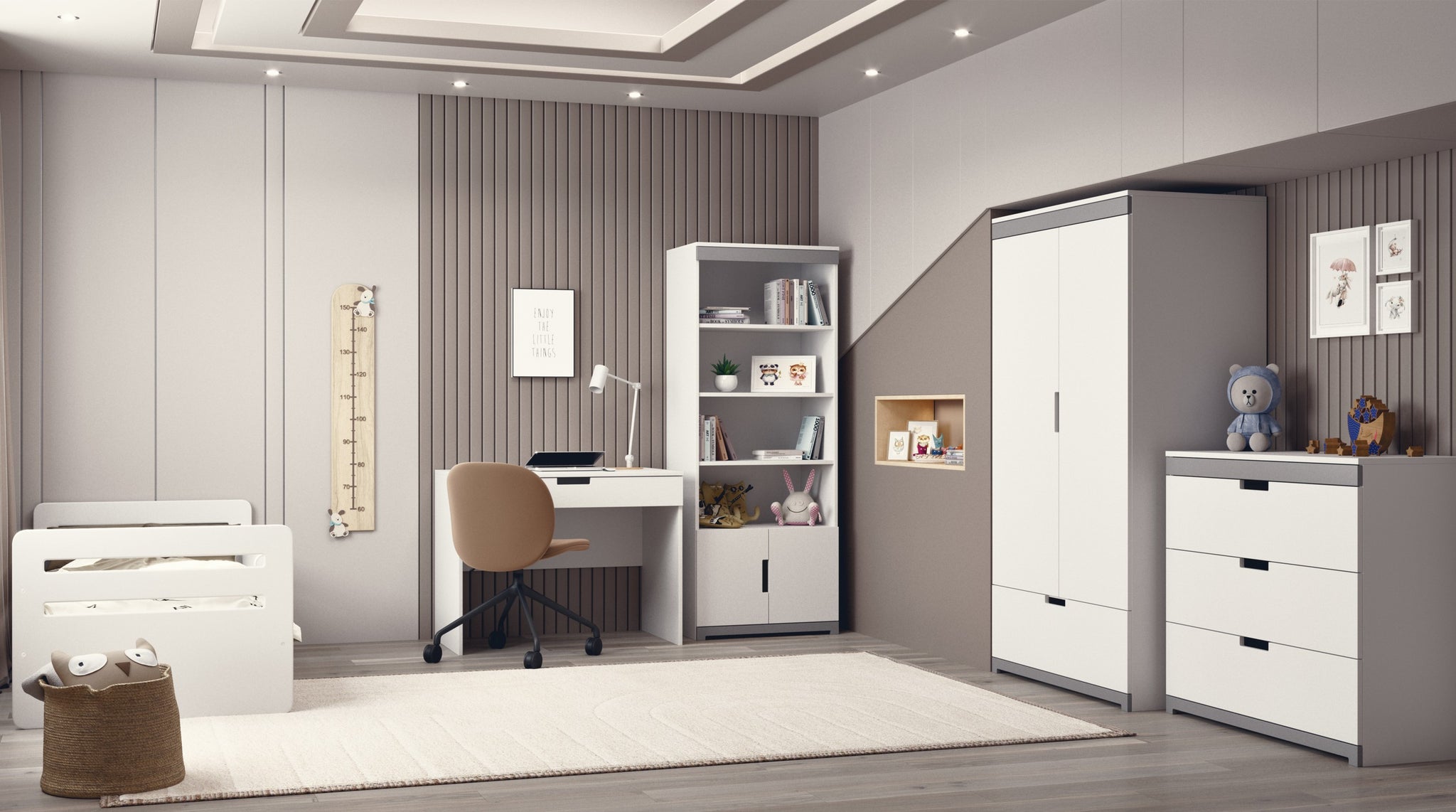 Children's Bed Tomi - White