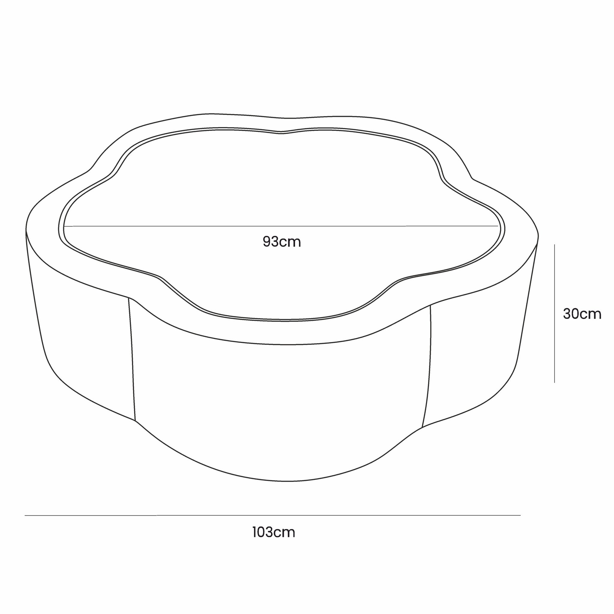 Foam Baby Ball Pit - Aesthetic Grey Flower
