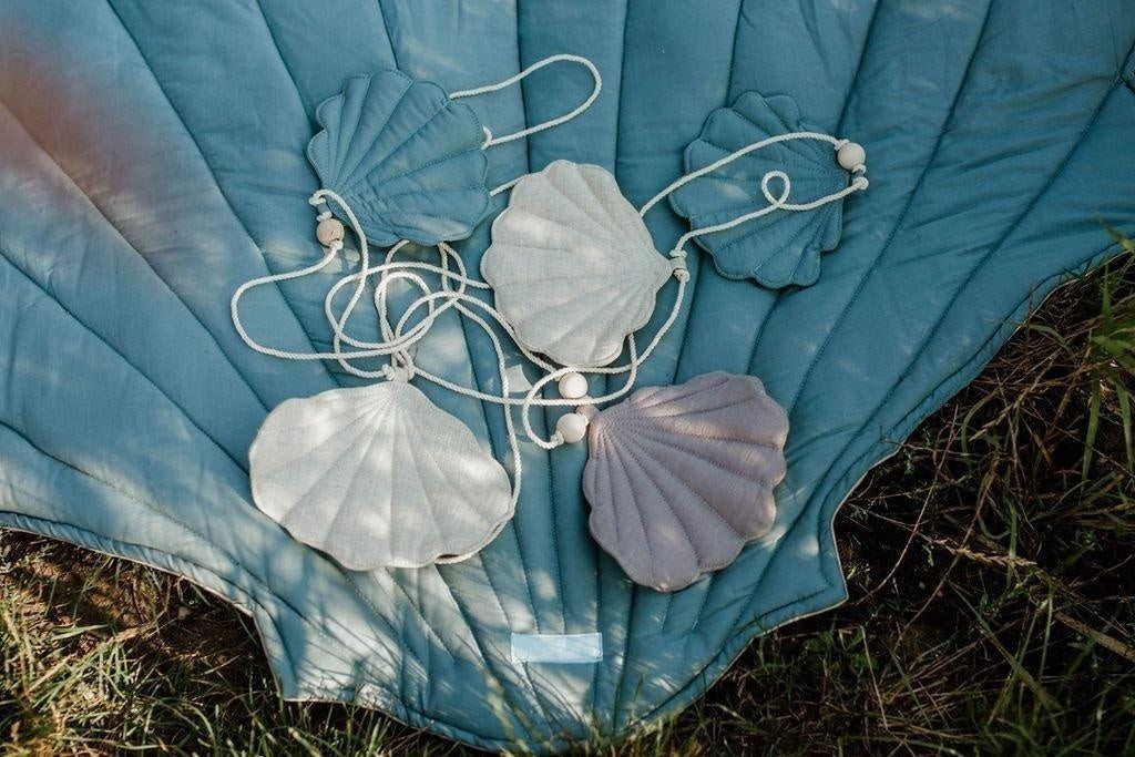 Shell Garland - Dusty Blue