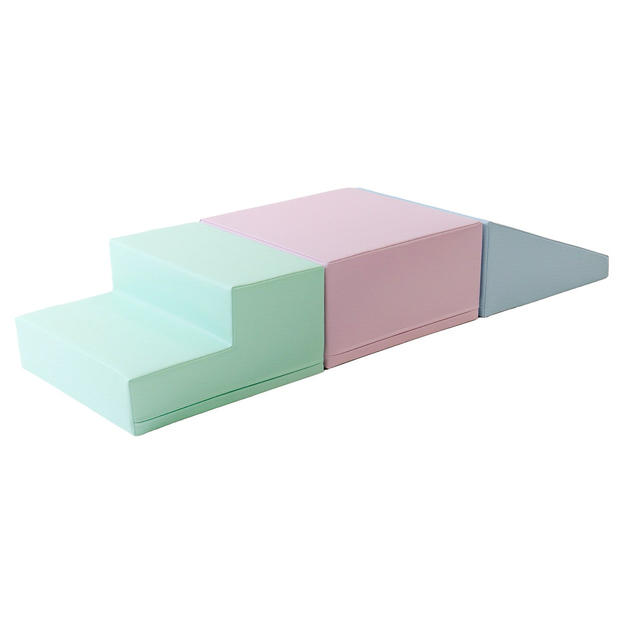 Soft Play 3 Foam Block Set - Soft Pastel Mini Climbie