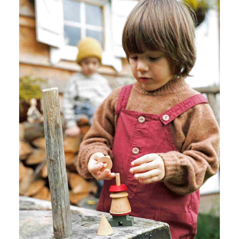LALA Stick Figure Puzzle - Green