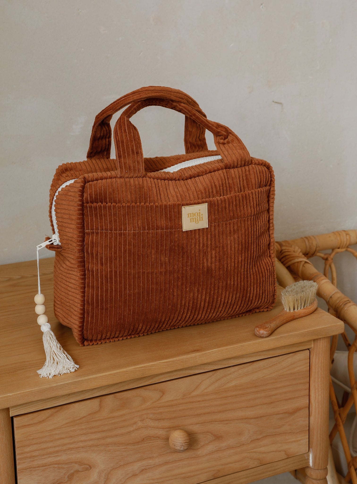 Make-Up Bag Set of 2 - Caramel