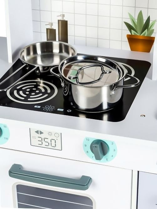 Large Wooden Play Kitchen with Accessories