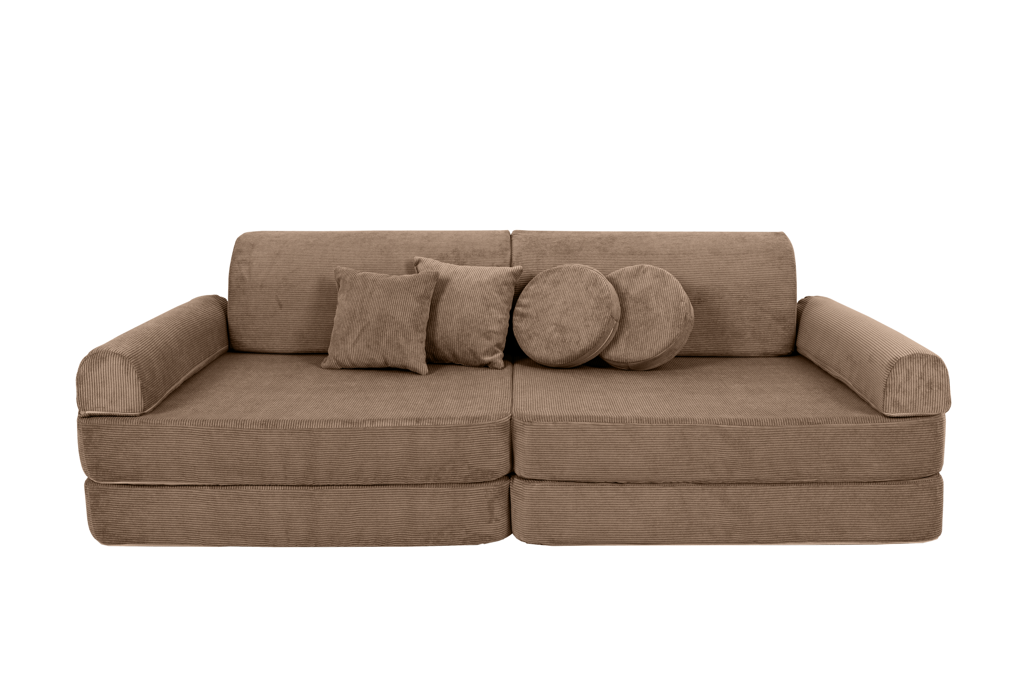 Large Modular Sofa for Kids - Slimcord Corduroy Brown