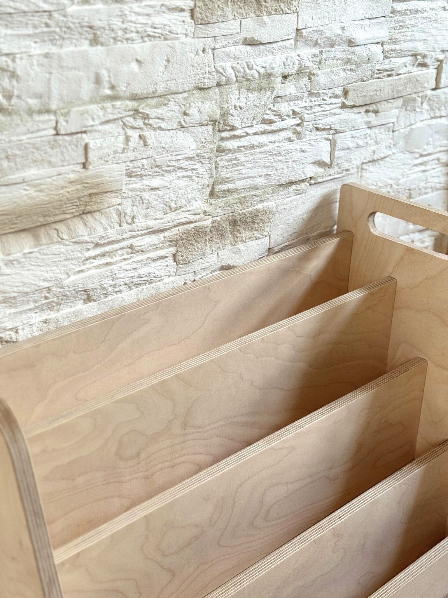 Montessori Wooden Front Facing Book Display For Kids