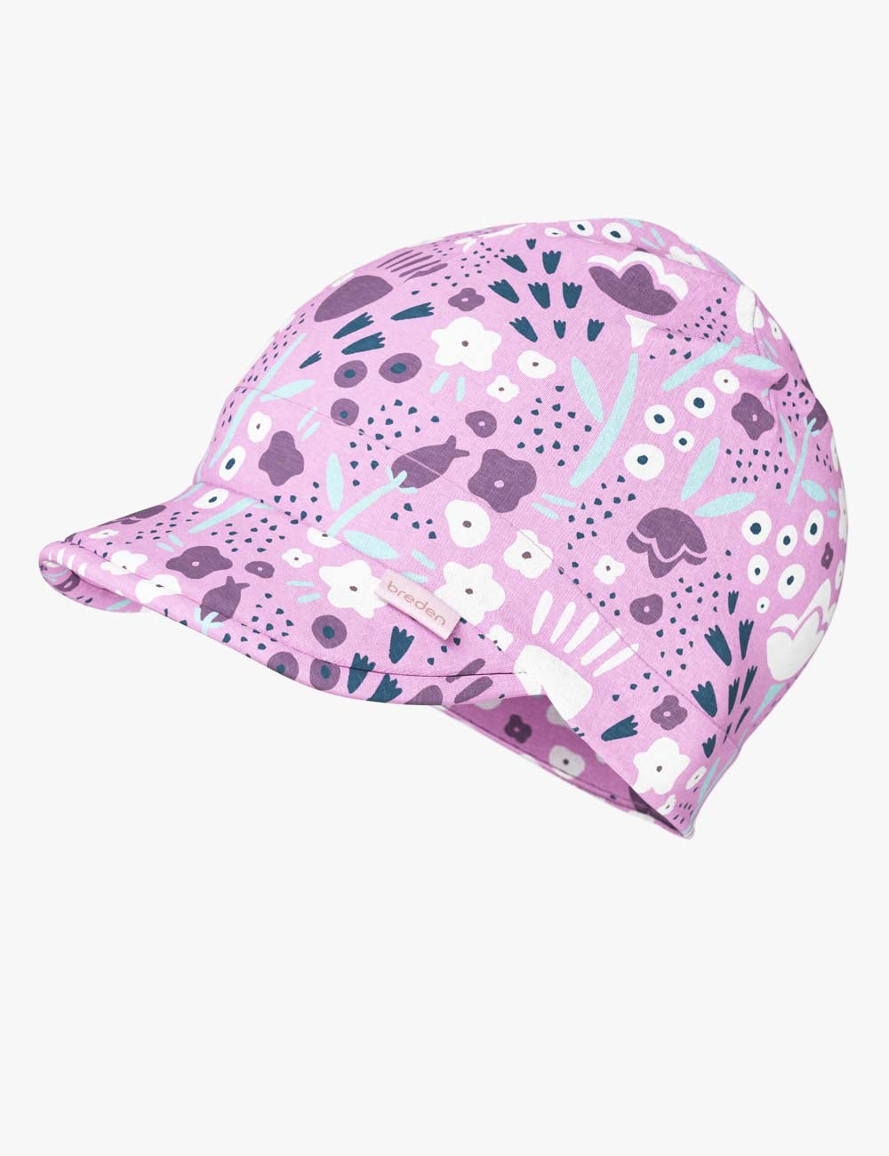 Peaked Summer Hat For Kids SUN - Spring Flowers