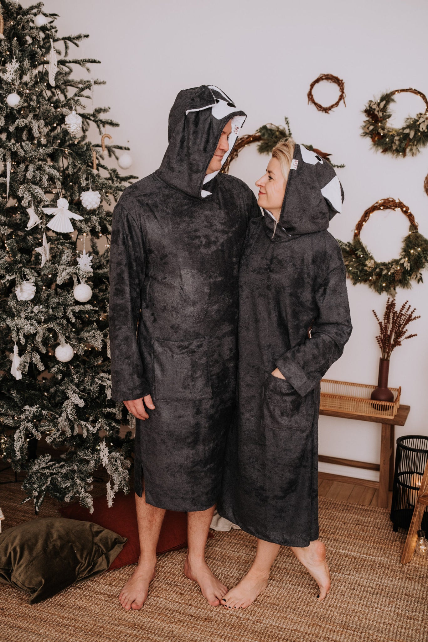 Long-Sleeve Poncho KOALA - Bamboo Terry