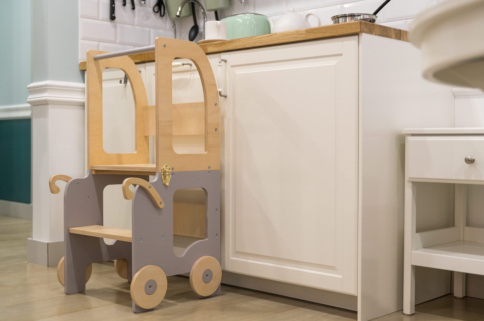 Trolley Kitchen Helper / Learning Table