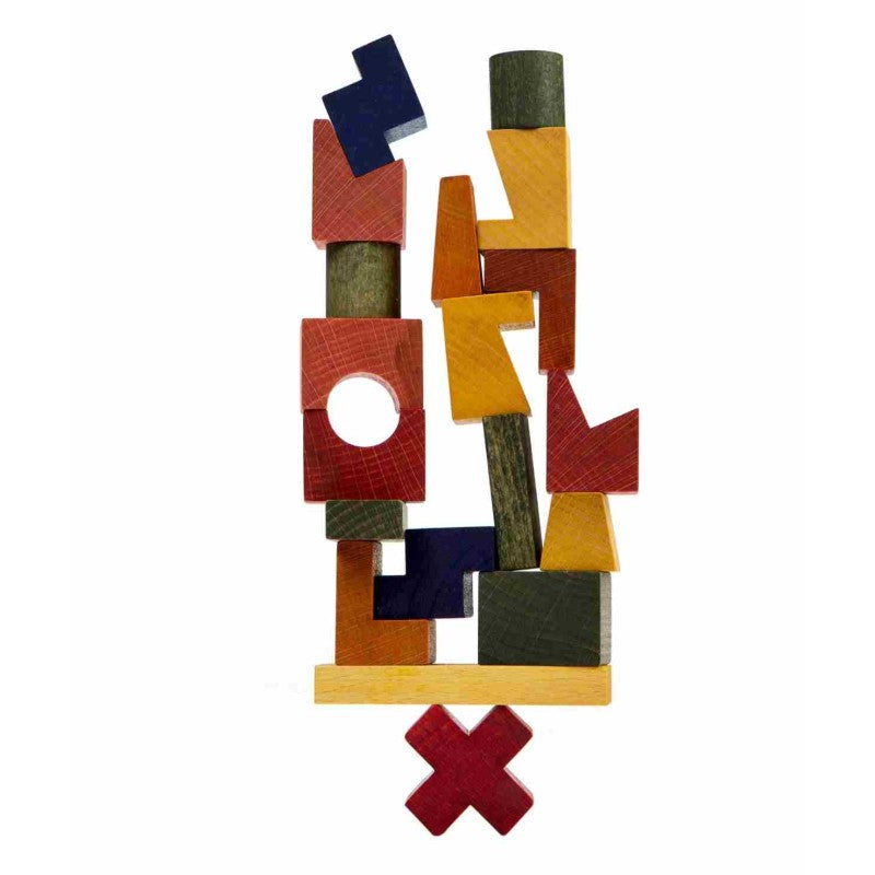 Wooden Tower Puzzle - Colorful - Nordikinder